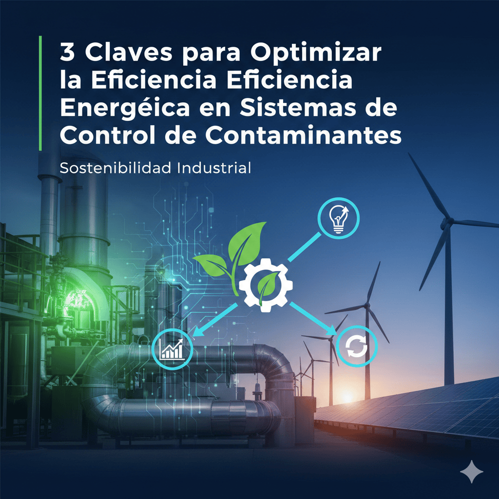Factores a considerar para optimizar la eficiencia energética de los sistemas de control de contaminantes